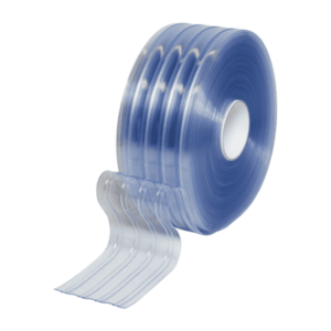 Clear PVC Roll 2mm x 200mm Ribbed, 50m