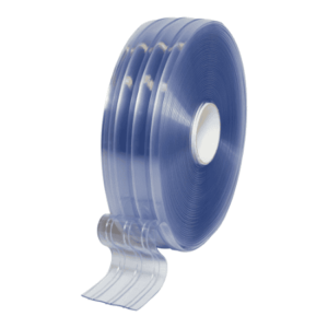 Clear PVC Roll 3mm x 150mm Ribbed, 50m