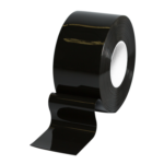 Black PVC Roll 2mm x 150mm Flat, 50m