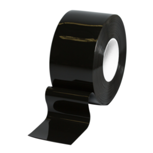 Black PVC Roll 2mm x 100mm Flat, 50m